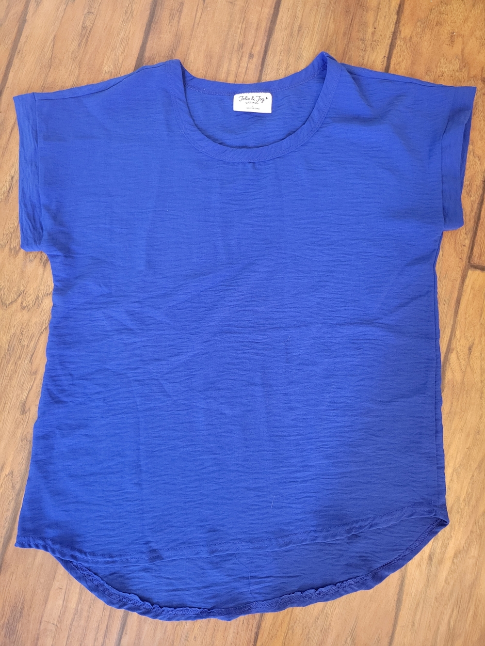 Relaxed Royal Blue Short Sleeve Tee by John & Joy